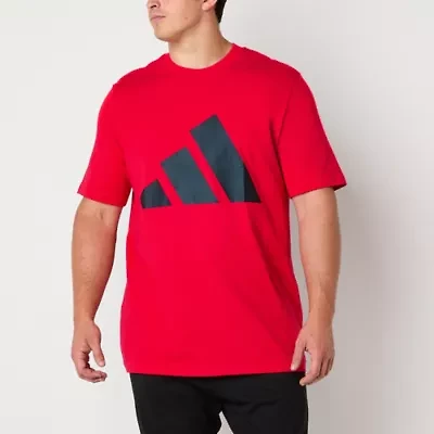 adidas Mens Crew Neck Short Sleeve Big and Tall Graphic T-Shirt