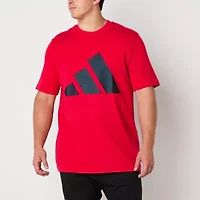 adidas Mens Crew Neck Short Sleeve Big and Tall Graphic T-Shirt