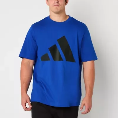 adidas Mens Crew Neck Short Sleeve Big and Tall Graphic T-Shirt