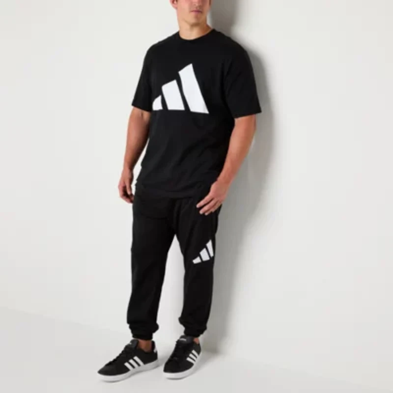 adidas Mens Crew Neck Short Sleeve Big and Tall Graphic T-Shirt