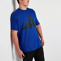 adidas Mens Crew Neck Short Sleeve Big and Tall Graphic T-Shirt