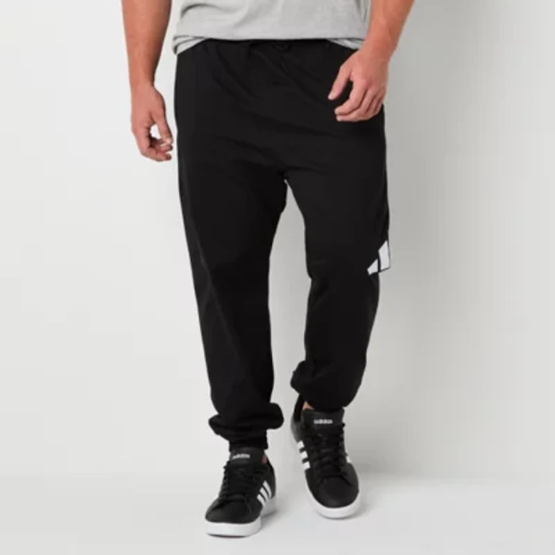 adidas Mens Drawstring Waist Regular Fit Big and Tall Sweatpant