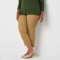 St. John's Bay Womens Plus Ankle Pull-On Pant