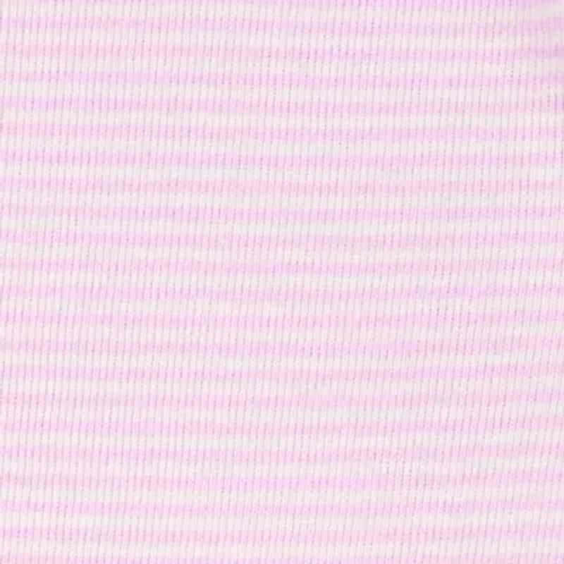 Carter's Baby Girls Round Neck Short Sleeve Rib 5-pc. Bodysuit