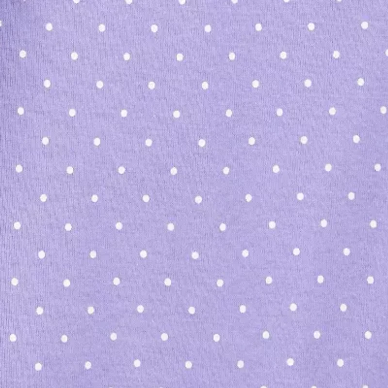 Carter's Baby Girls Round Neck Short Sleeve Rib 5-pc. Bodysuit