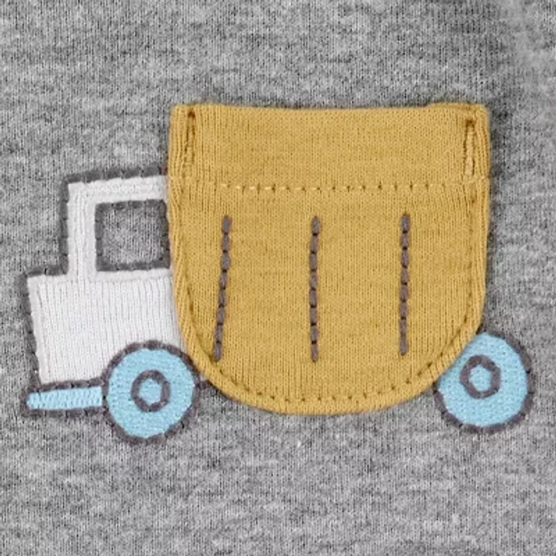 Carter's Baby Boys Round Neck Short Sleeve Rib 5-pc. Bodysuit