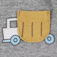 Carter's Baby Boys Round Neck Short Sleeve Rib 5-pc. Bodysuit