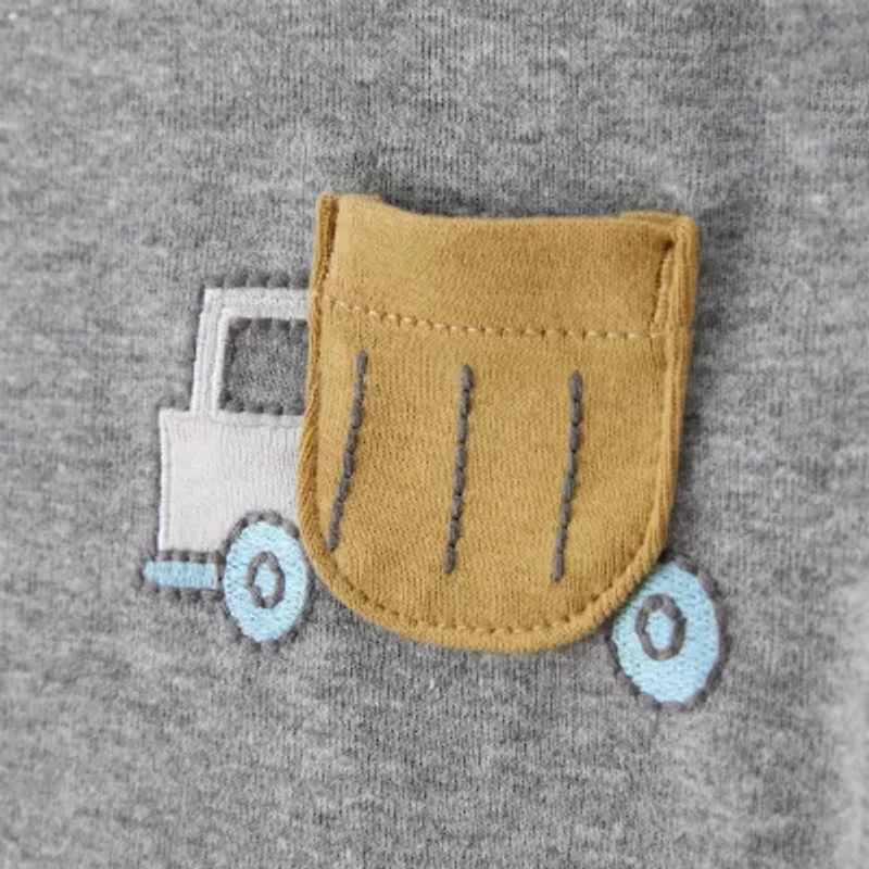 Carter's Baby Boys Round Neck Short Sleeve Rib 5-pc. Bodysuit