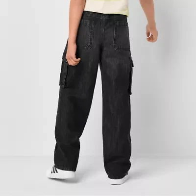 Thereabouts Little & Big Kid Boys Adjustable Waist Cargo Loose Fit Jean
