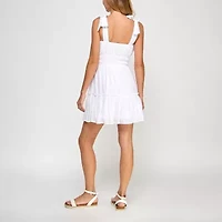 Trixxi Womens Juniors Sleeveless Fit + Flare Dress