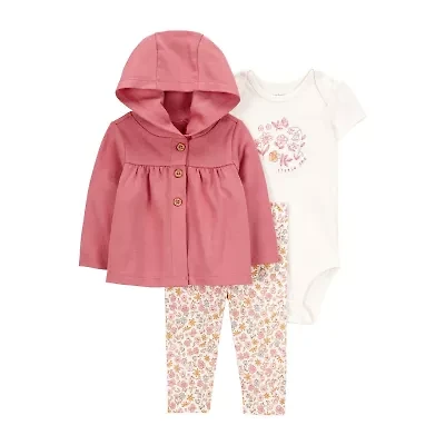 Carter's Baby Girls 3-pc. Pant Set