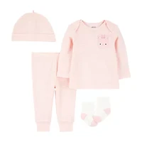 Carter's Baby Girls 4-pc. Pant Set