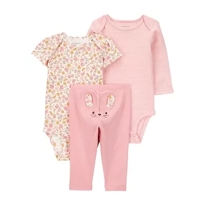 Carter's Baby Girls 3-pc. Pant Set