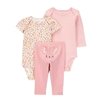 Carter's Baby Girls 3-pc. Pant Set