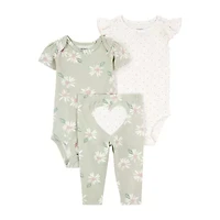 Carter's Baby Girls 3-pc. Pant Set