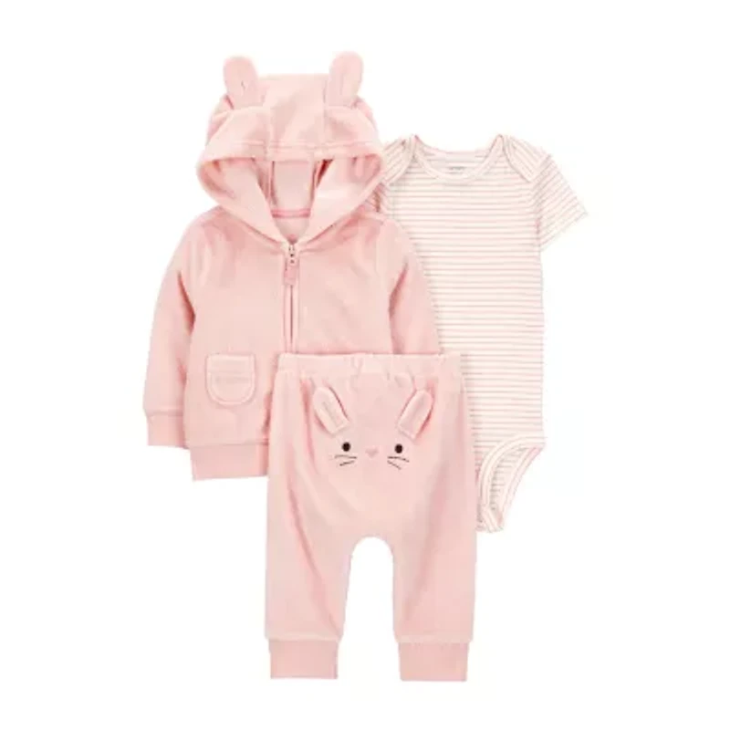 Carter's Baby Girls 3-pc. Pant Set