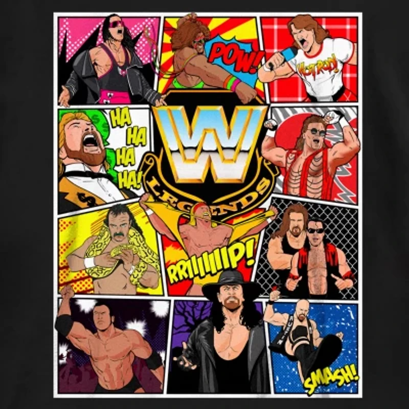 Little & Big Kid Boys Crew Neck Short Sleeve Regular Fit WWE Graphic T-Shirt