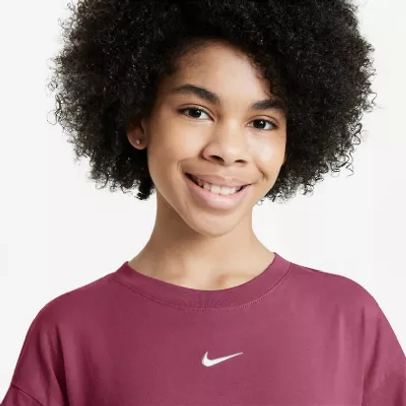 Nike Big Kid Girls Crew Neck Short Sleeve Active T-Shirt