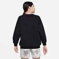 Nike Big Kid Girls Crew Neck Fleece Long Sleeve Sweatshirt