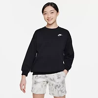 Nike Big Kid Girls Crew Neck Fleece Long Sleeve Sweatshirt