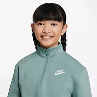 Nike Big Kid Girls Mock Neck Long Sleeve Active Quarter-Zip Pullover
