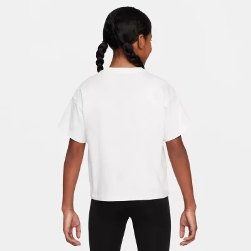 Nike Big Kid Girls Crew Neck Short Sleeve Regular Fit Graphic T-Shirt