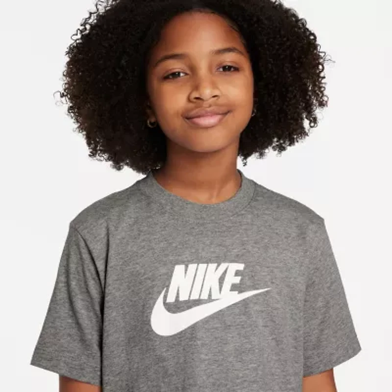 Nike Big Kid Girls Crew Neck Short Sleeve Regular Fit Graphic T-Shirt