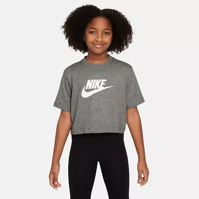 Nike Big Kid Girls Crew Neck Short Sleeve Regular Fit Graphic T-Shirt
