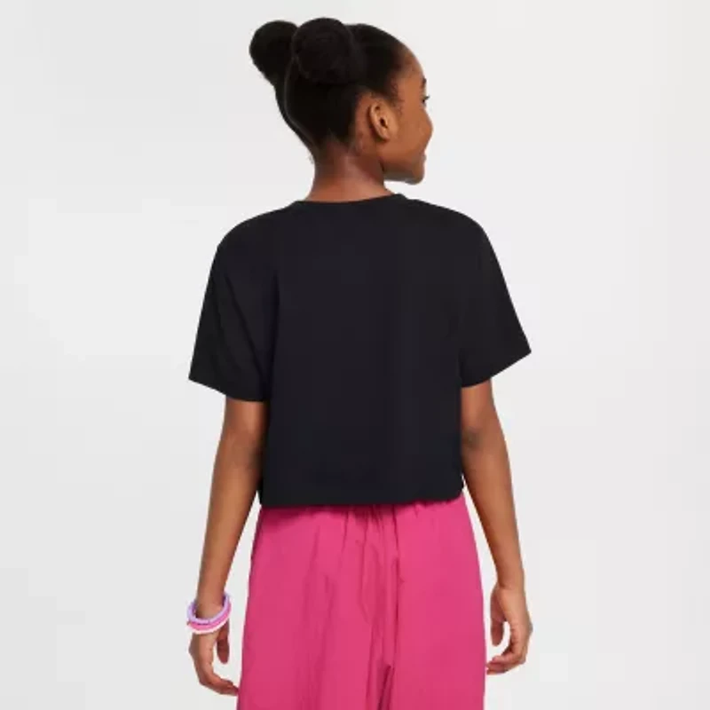 Nike Big Kid Girls Crew Neck Short Sleeve Regular Fit Graphic T-Shirt
