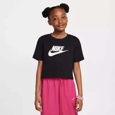 Nike Big Kid Girls Crew Neck Short Sleeve Regular Fit Graphic T-Shirt