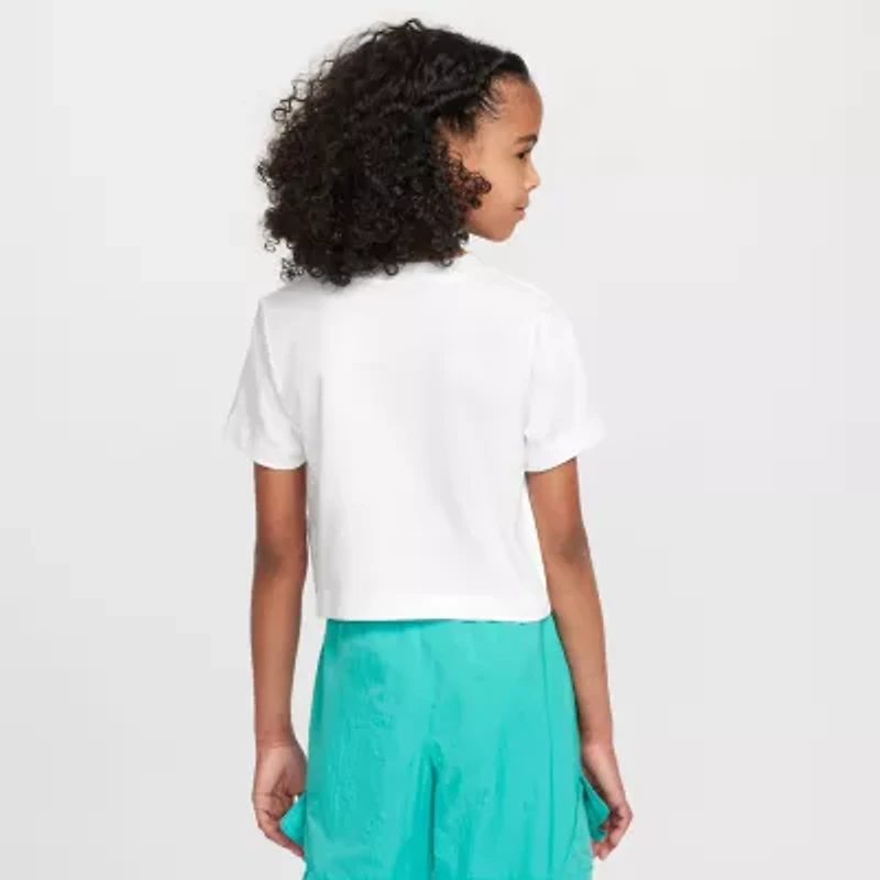 Nike Big Kid Girls Crew Neck Short Sleeve Regular Fit Graphic T-Shirt