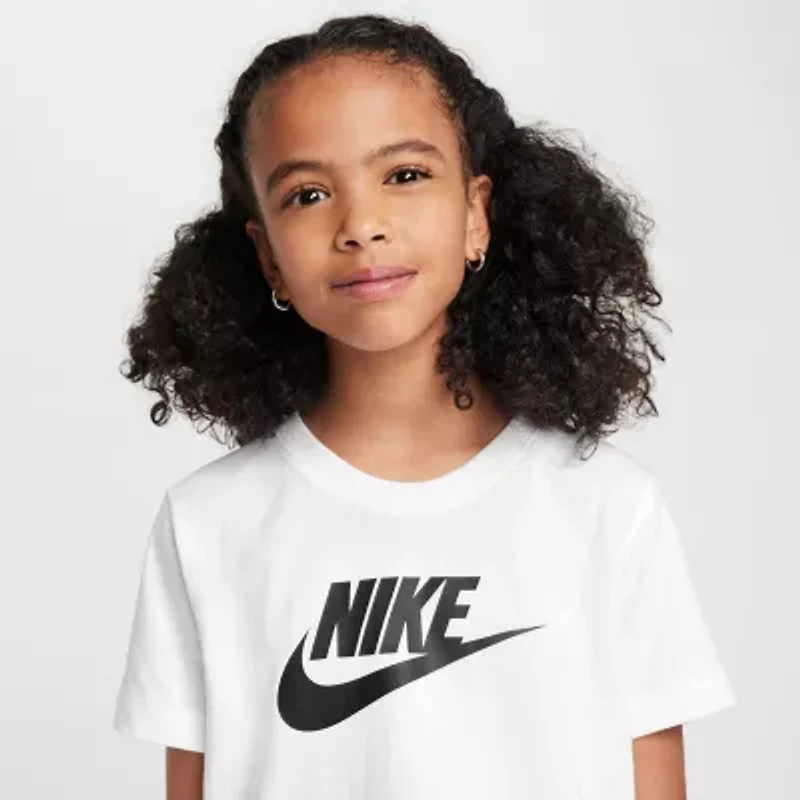 Nike Big Kid Girls Crew Neck Short Sleeve Regular Fit Graphic T-Shirt