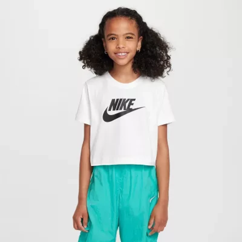 Nike Big Kid Girls Crew Neck Short Sleeve Regular Fit Graphic T-Shirt