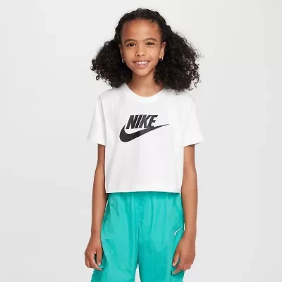 Nike Big Kid Girls Crew Neck Short Sleeve Regular Fit Graphic T-Shirt