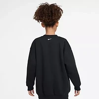 Nike Club Big Kid Girls Crew Neck Fleece Long Sleeve Sweatshirt