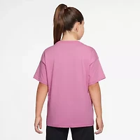 Nike Big Kid Girls Crew Neck Short Sleeve Regular Fit Graphic T-Shirt