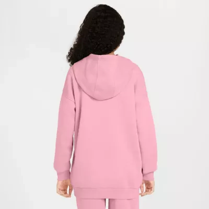 Nike Club Big Kid Girls Long Sleeve Fleece Active Hoodie