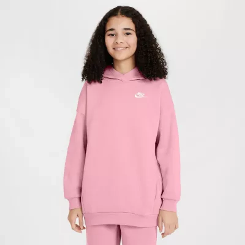 Nike Big Kid Girls Long Sleeve Fleece Hoodie