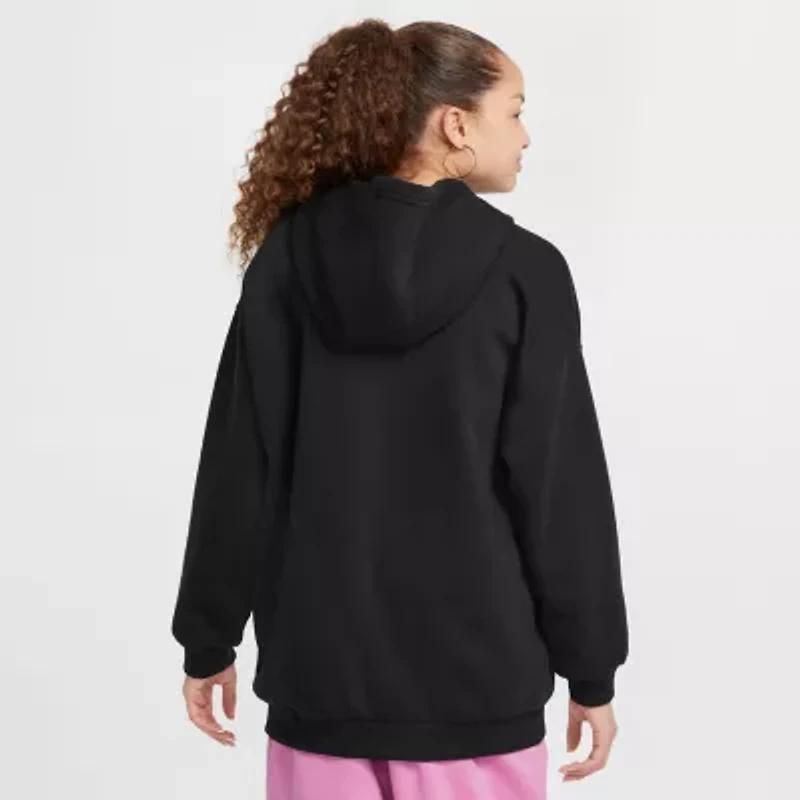 Nike Club Big Kid Girls Long Sleeve Fleece Active Hoodie