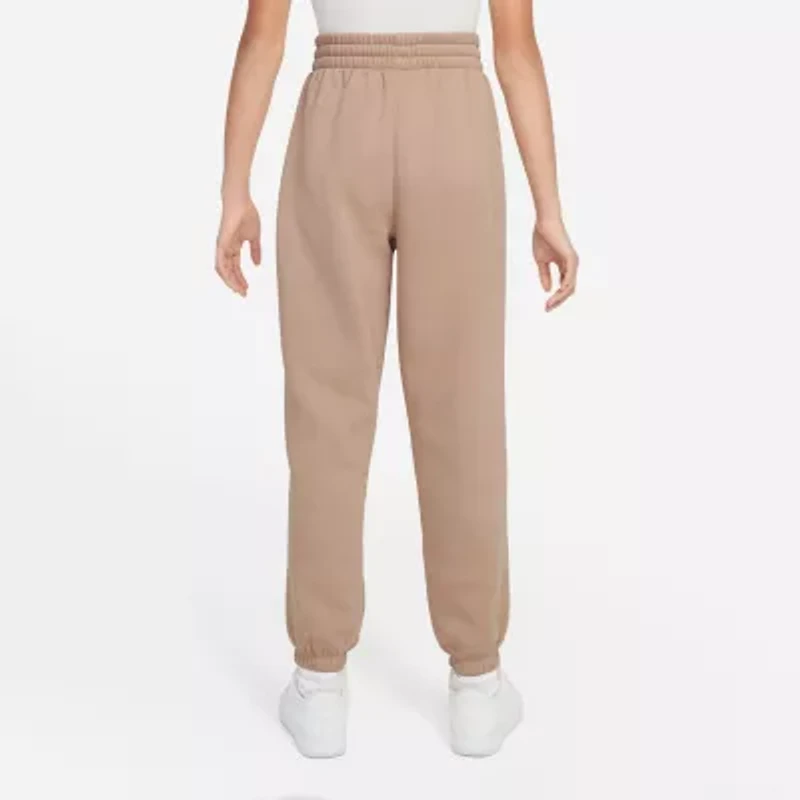 Nike Club Big Kid Girls Cuffed Loose Fit Fleece Jogger Pant