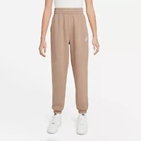 Nike Club Big Kid Girls Cuffed Loose Fit Fleece Jogger Pant