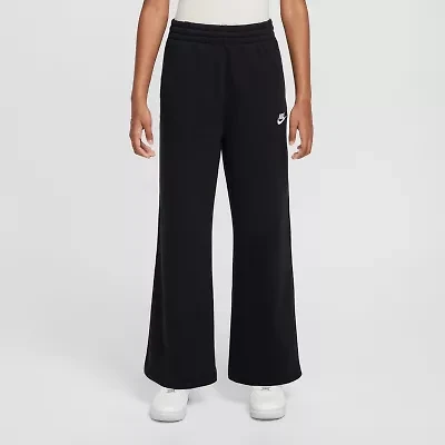 Nike Club Big Kid Girls Wide Leg Regular Fit Pull-On Pant