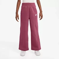 Nike Club Big Kid Girls Wide Leg Regular Fit Fleece Pull-On Pant