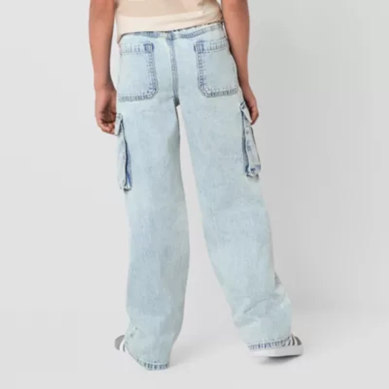 Thereabouts Little & Big Kid Boys Adjustable Waist Cargo Loose Fit Jean