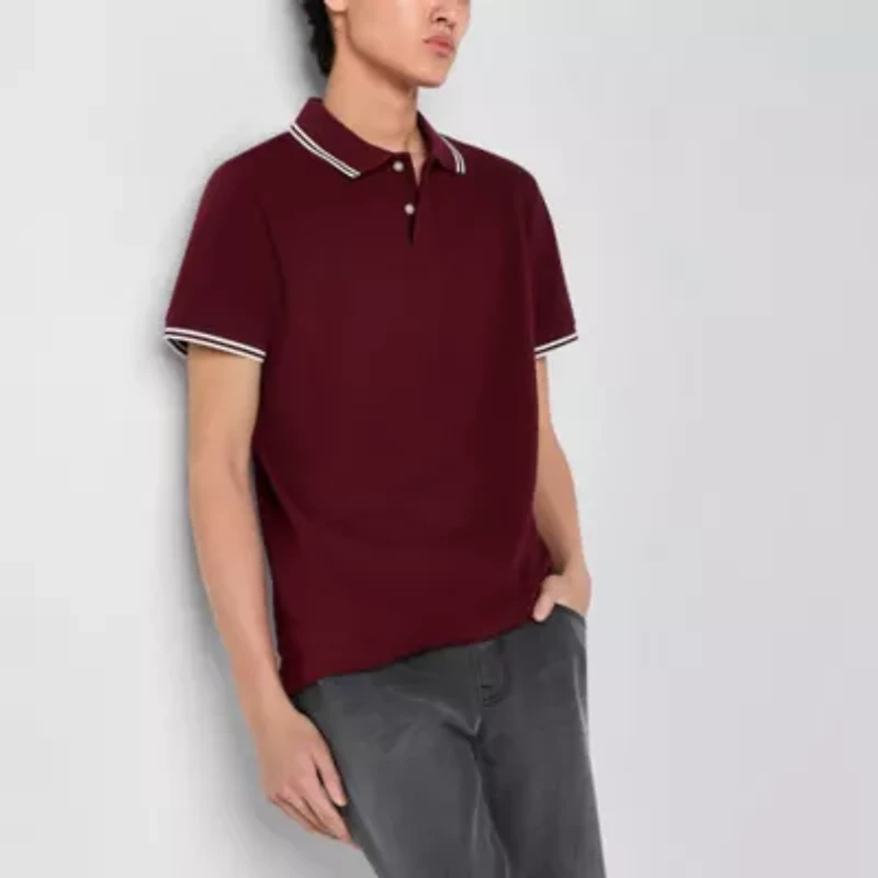 Arizona Mens Short Sleeve Tipped Polo