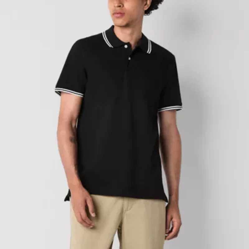 Arizona Mens Short Sleeve Tipped Polo