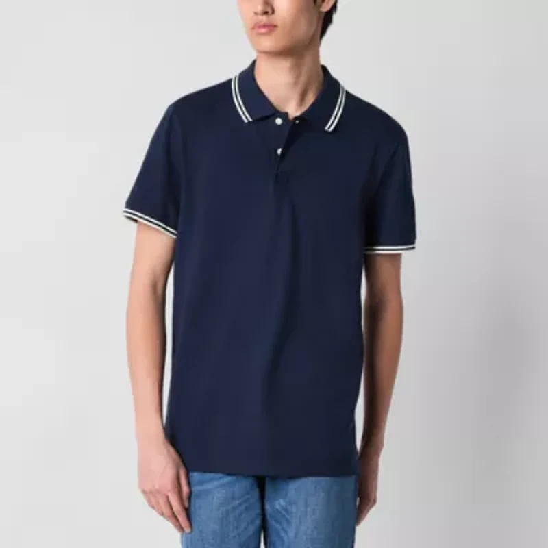 Arizona Mens Short Sleeve Tipped Polo
