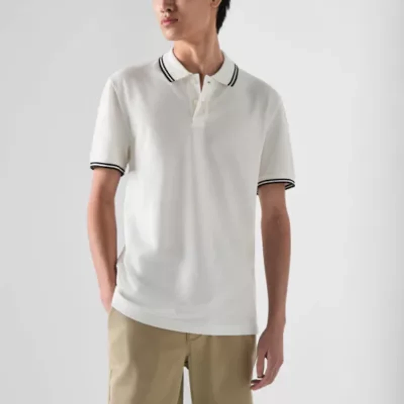 Arizona Mens Short Sleeve Tipped Polo