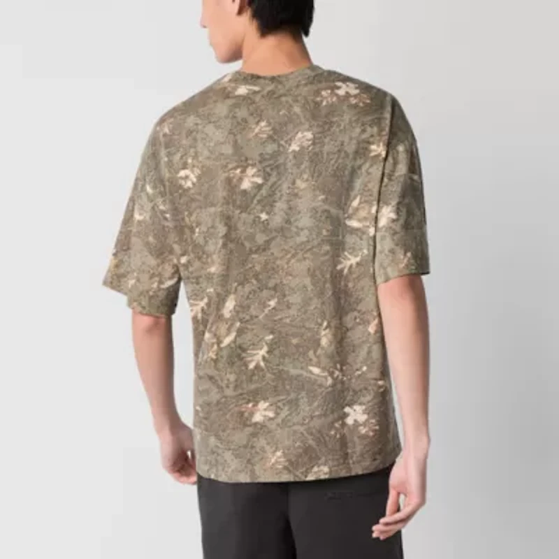 Arizona Mens Crew Neck Short Sleeve Boxy Fit Graphic T-Shirt