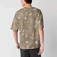 Arizona Mens Crew Neck Short Sleeve Boxy Fit Graphic T-Shirt